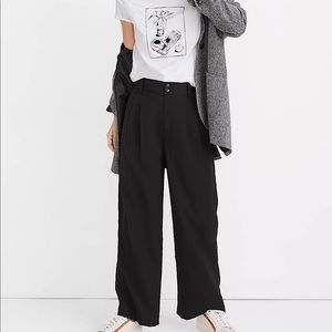 Madewell Drapey Pleated Wide-Leg Pants
